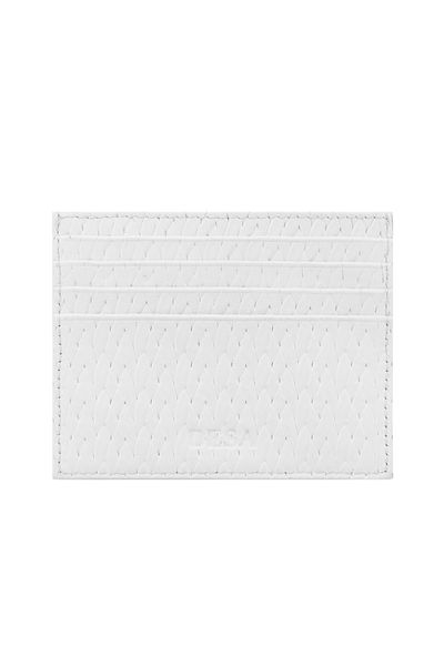 Desa Ainsley White Women's Leather Card Holder