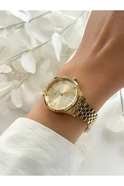 Ferrucci FERRUCCİ-(GOLD RENK) jübile kordon kadın kol saati