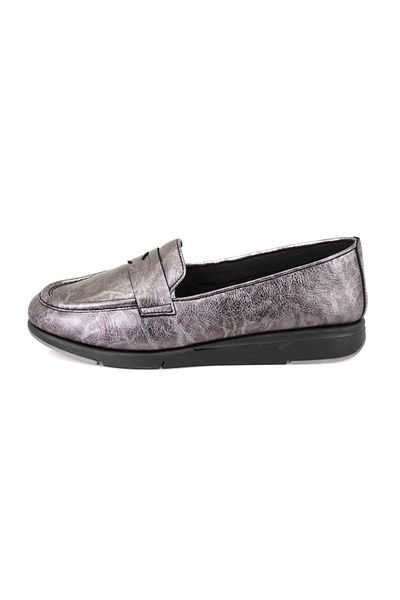 Desa Women's Silver Desacomfort Leather Casual Shoes