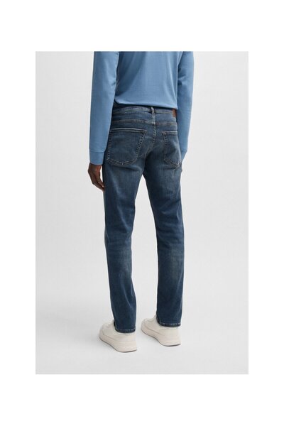 BOSS Yumuşak esnek kottan normal kesim Maine kot pantolon