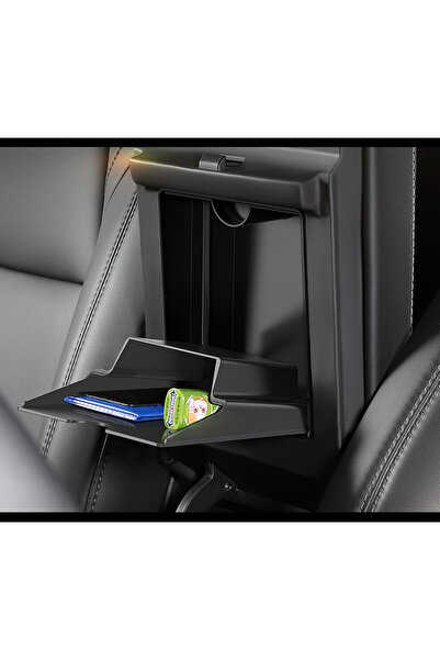 Genel Markalar Magnetic Center Console Organizer Armrest Hidden Storage Box C...