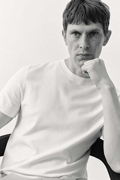 H&M İnce Triko Tişört Slim Fit