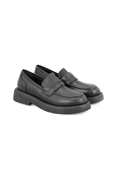 Desa Pantofi casual de damă din piele neagră