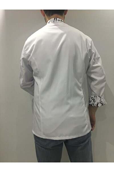 ADALILAR İŞ ELBİSELERİ Cook-Kitchen-Restaurant-Jacket (Kitchen Patterned Tape)