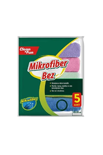 clean & fun Set de 5 cârpe de curățare din microfibră