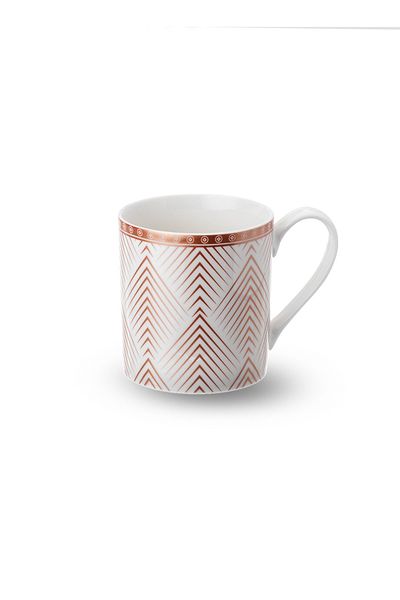 HIC Ceramic Tea And Coffee Mug Set 385ml 4 Piece