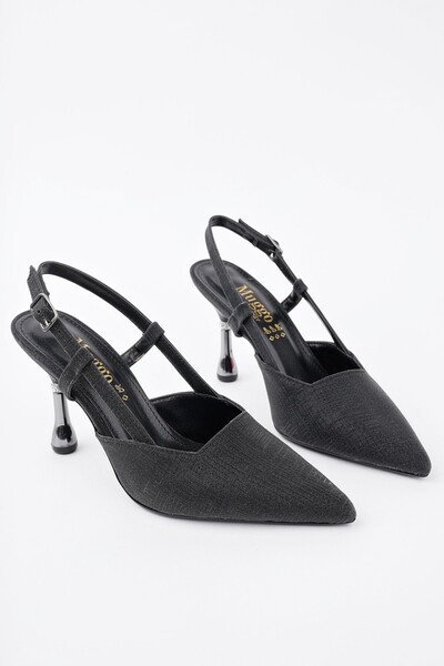 MUGGO Jesi Pointed Toe Open Back Casual Classic Women's Heeled Shoes