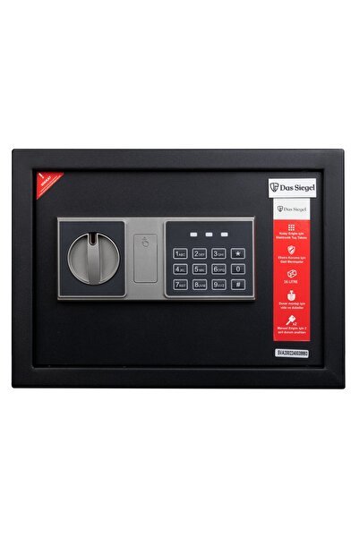 DAS SIEGEL Çelik Elektronik Şifreli Para Kasası Ev-İş-Ofis-Otel Tipi 25DSB - ...