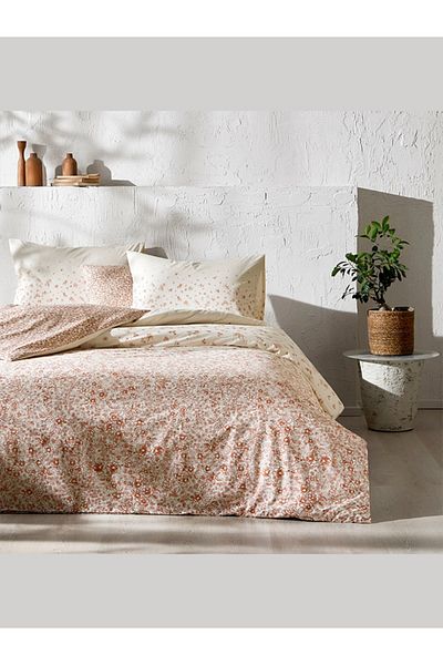 Taç Reborn Duvet Cover Set Ginny Red Single