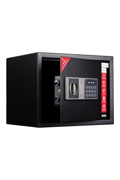 DAS SIEGEL Çelik Elektronik Şifreli Ve 2 Anahtarlı Para Değerli Eşya Ofis Ev Otel Kasası 30dsb
