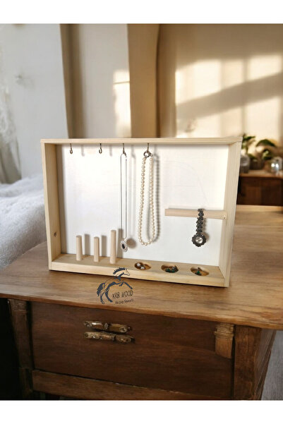 Krb Ahsap Suport pentru bijuterii și accesorii, organizator pentru dulap de b...