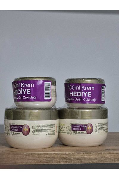 Dalan D'Olive Nourishing Fast Absorbing Organic Grape Seed Oil Cream 250 ml + 150 ml Gift