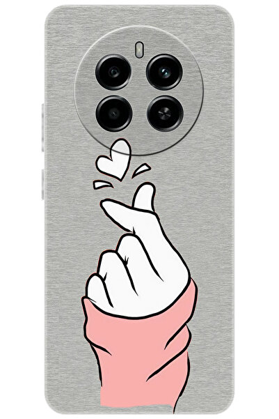 realme 12 4G (RMX3871) Uyumlu Kılıf Desen Baskılı Silikon Parmak Şıklatma Kal...