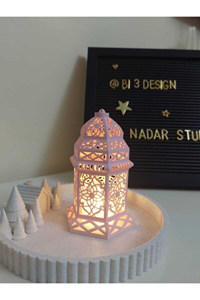 NadarStudio Ramazan Feneri / Dekoratif Kandil feneri / İslami Dekor / Tealight