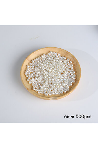 Choice style3 3-20mm 10-1000pcs ثقب مستقيم ABS اللؤلؤ المقلد سوار أبيض بيج مع...