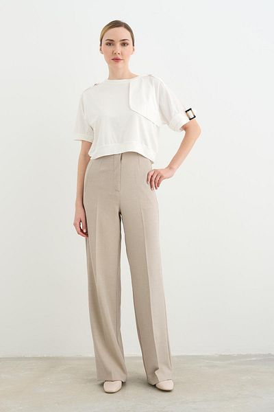 Qutu Butik 2001 Flatolu Genis Pants