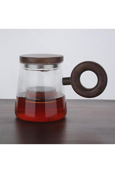 Atbyhome Atby Akasya Doğal Cam Kupa Demleme Çay Bitki Çayı Detoks Bardağı 550ml