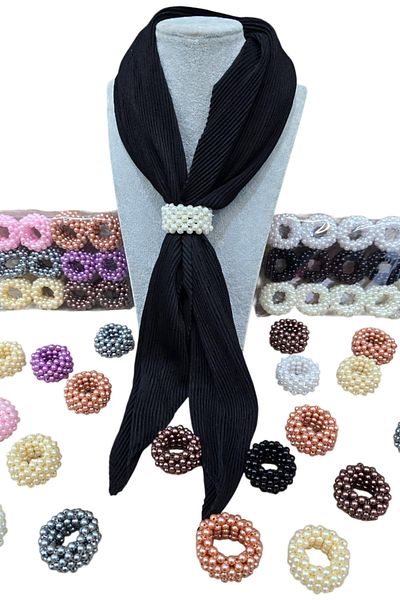 Melodi Scarf Λευκό γυναικείο μαντήλι με μαντήλι