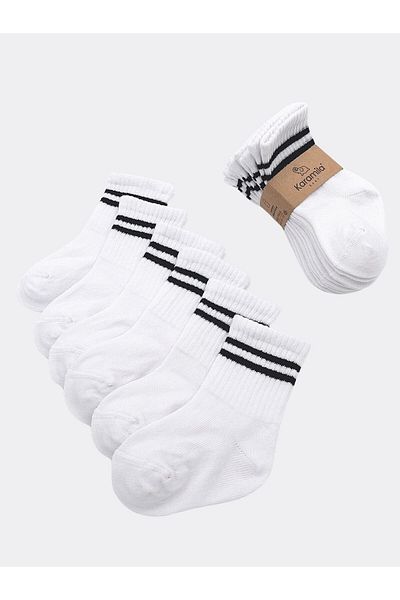 KARAMİLA 6 Pack Baby Socks Cotton Unisex / Newborn - Kids Socks