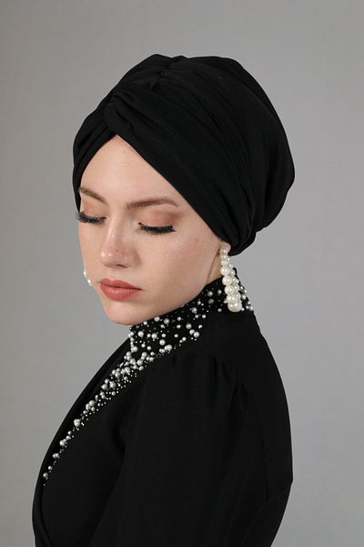 Ambargo Knotted Full Padded Ready Bonnet - Silk Sandy Fabric – Non-Sweating – Non-Slip – 4 Season Use