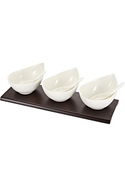 Symphony 14 Cm Minuit Snack Set - 7 Pieces - White