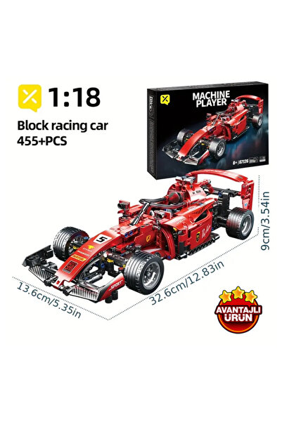DEER FORMULA 1 YARIŞ ARABASI MODELİ - MACHINE PLAYER BLOCK RACING CAR