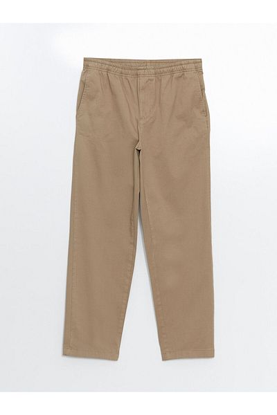 LC Waikiki Ανδρικό παντελόνι Chino LCWAIKIKI Classic Beige Standard Fit Gabardine
