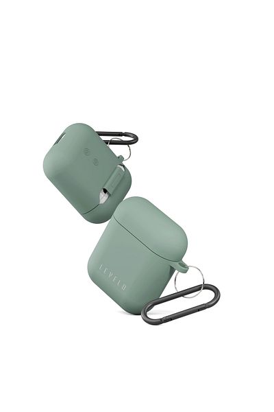 Levelo Levelo Gorra Silicone Airpods Case 1/2 - Green