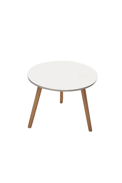sharpdo Simple Nordic Small Round Table Small Family Round Table Household Balcony Coffee Table