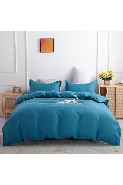 sharpdo 4-Piece Bedding Set Sheet set,with 1 Duvet/Quilt Cover And 1 Flat sheet And 2 Pillowcases King