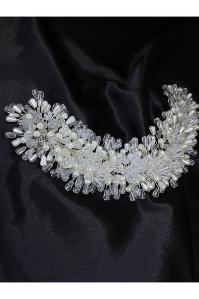 Butik DESIGN EXCLUSIV Design cu mărgele de sticlă și perle Coroana de mireasă de nuntă Henna de logodnă