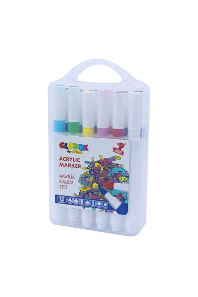Globox 12 Color Acrylic Marker Pen Set