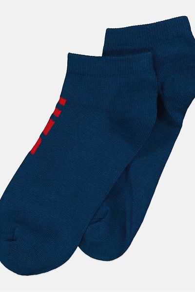 UFC Men 3 Pairs Brand Logo Ankle Sport Socks, Teal
