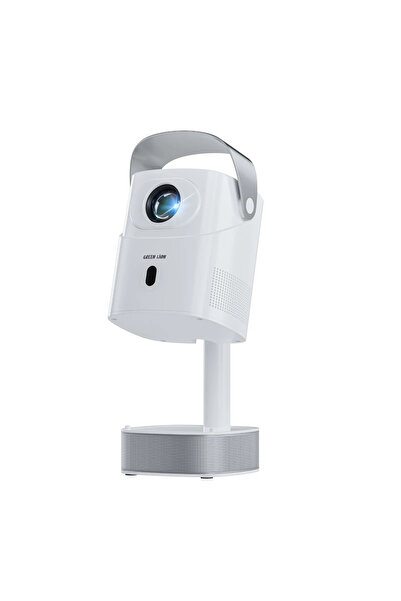 Green Lion جهاز عرض بلوتو 4K المحمول - أبيض