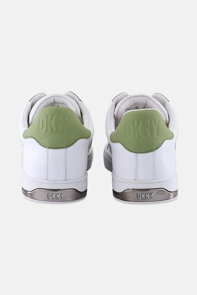Dkny حذاء رياضي كاجوال برباط من Abeni للسيدات، باللون الأبيض