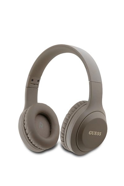 CG Mobile Guess Headphones With Classic Printed Logo - Brown
