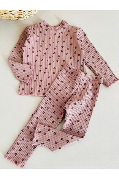 eymwes Kız Bebek Çocuk Esnek Kaşkorse Yumuşacık Pamuklu Leopar Desenli Alt Üs...