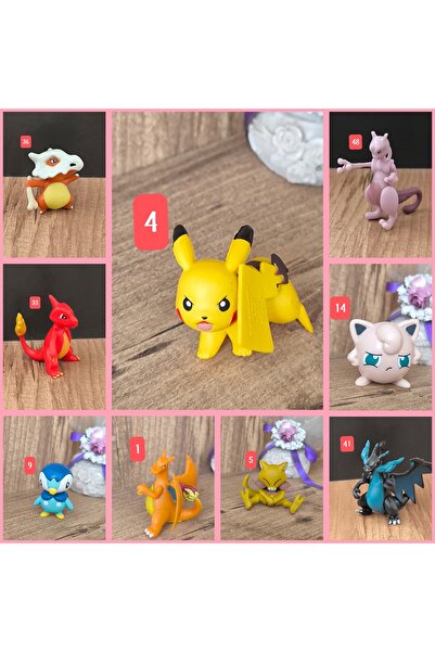 NB market Pokemon figür 4cm mini Pokemon figür 1 adet Pikachu