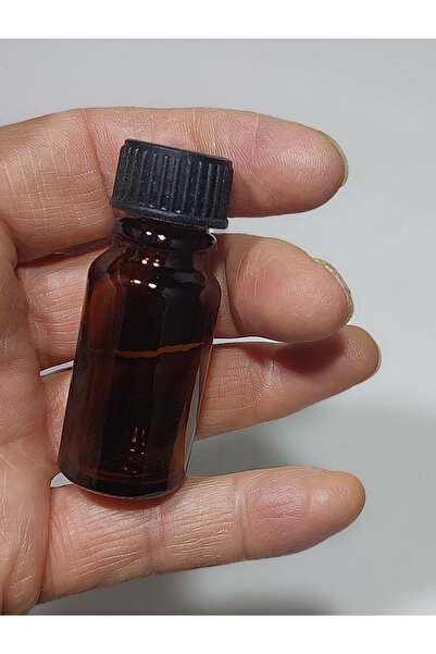 Sampex 10 Adet 10ml Cam Şişe Küçük siyah renk numune Kapaklı Çok Amaçlı amber...
