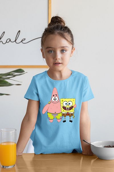 New Shine 1 tricou este un cadou pentru achiziții de 6 și mai sus în coș - Tricou cu mânecă scurtă imprimat pentru copii