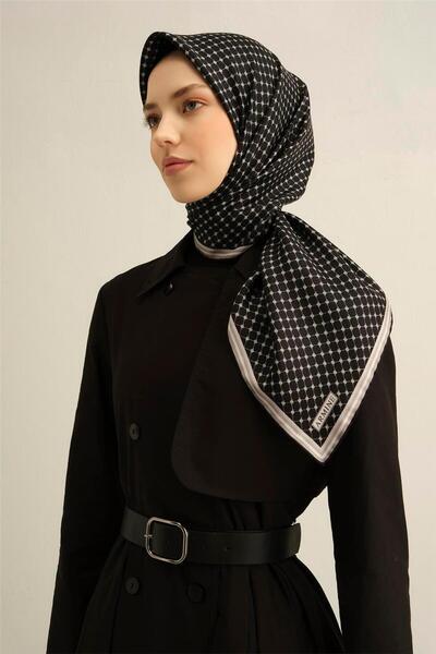 Armine Με μονογραμματικό σχέδιο Κασκόλ Pure Μετάξι Twill 9345D 10