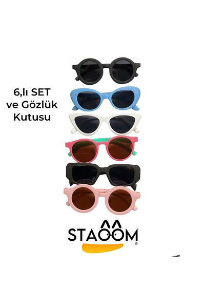 STAOOM Kids Sunglasses Set for Baby, Girls and Boys