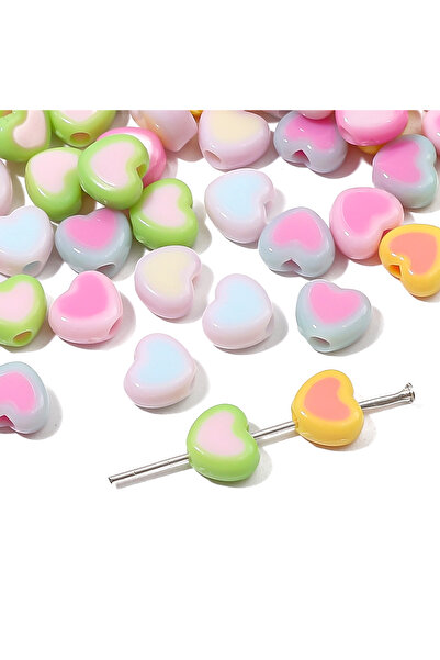 Choice 8x7 مم 30 قطعة من خرزات الأكريليك ذات الألوان العشوائية المختلطة 30 قط...