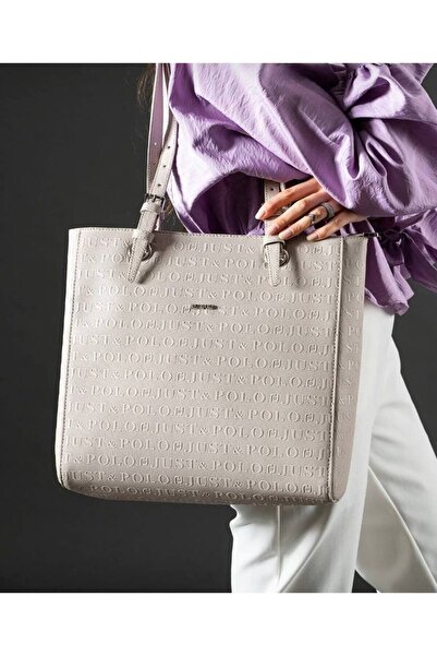 Just Polo حقيبة كتف نسائية كبيرة الحجم من JustPolo بطباعة منقوشة TYC00ET4067
