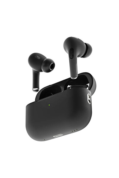 porodo سماعات أذن لاسلكية Blue Deep Bass Pro 2 مع خاصية Swipe Volume - أسود