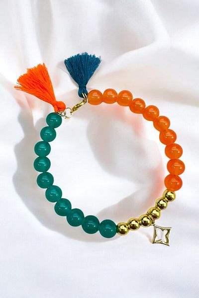 PETEK AKSESUAR Glass Beads Circle Bracelet