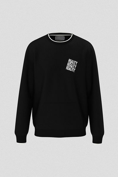 FANA Men's Sweatshirt Reality Slogan Printed