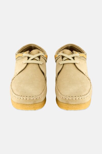 CLARKS Men Standard Fit Weaver Lace Up Sneaker Shoes, Khaki