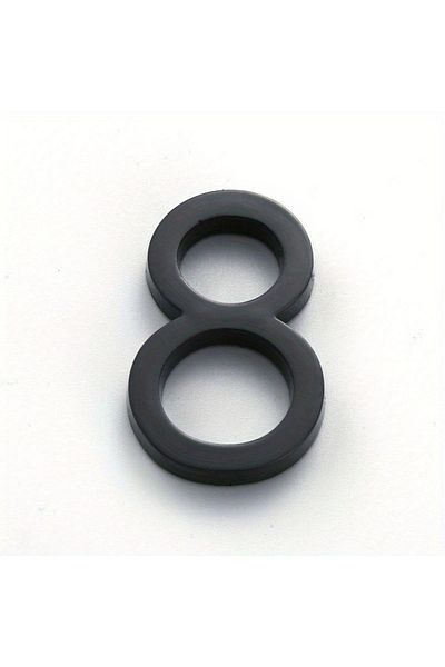 Choice L 8 1pc 100mm 3.9" Modern Door Number Black Self-adhesive  Mailbox Sticker, Outdoor Address Number