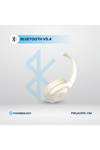 Powerology سماعات هايبرد ايه ان سي - كريمي
